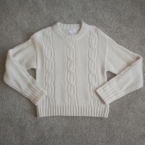 Joe Fresh Cream Crew Neck Knit Sweater